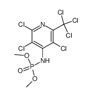 (2,3,5-Trichloro-6-trichloromethyl-pyridin-4-yl)-phosphoramidic acid dimethyl ester Structure