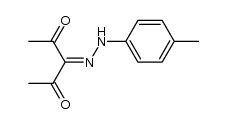 3-(4-methylphenylhydrazono)pentane-2,4-dione Structure