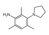 2,4,6-trimethyl-3-pyrrolidin-1-ylaniline Structure