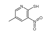 5-methyl-3-nitro-2-pyridinethiol结构式