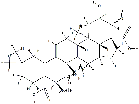 (4S)-2β,3β,16α,23-Tetrahydroxyolean-12-ene-24,28-dioic acid picture