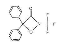 4,4-diphenyl-2-(trifluoromethyl)-1,2-oxazetidin-3-one Structure
