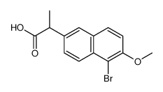 rac-5-Bromo Naproxen Structure