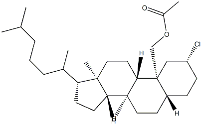 2α-Chloro-5α-cholestan-19-ol acetate结构式