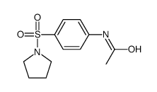 N-(4-pyrrolidin-1-ylsulfonylphenyl)acetamide结构式