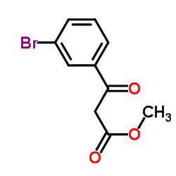 Methyl 3-(3-bromophenyl)-3-oxopropanoate structure