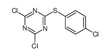 2,4-dichloro-6-(4-chloro-phenylsulfanyl)-[1,3,5]triazine结构式