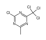 2-Chloro-4-methyl-6-trichloromethyl-[1,3,5]triazine结构式