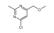 4-Chloro-6-(MethoxyMethyl)-2-Methylpyrimidine结构式