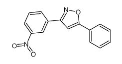 3-(3-nitrophenyl)-5-phenyl-1,2-oxazole结构式