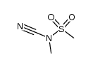 N-cyano-N-methylmethanesulphonamide Structure