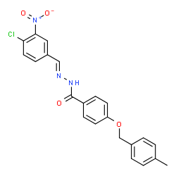 N'-[(E)-(4-CHLORO-3-NITROPHENYL)METHYLIDENE]-4-[(4-METHYLBENZYL)OXY]BENZENECARBOHYDRAZIDE picture