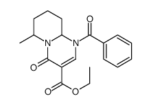 ethyl 1-benzoyl-6-methyl-4-oxo-7,8,9,9a-tetrahydro-6H-pyrido[1,2-a]pyrimidine-3-carboxylate结构式