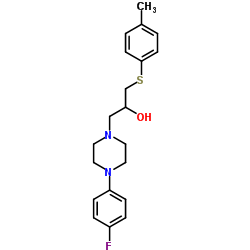 1-[4-(4-FLUOROPHENYL)PIPERAZINO]-3-[(4-METHYLPHENYL)SULFANYL]-2-PROPANOL结构式