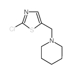 1-[(2-Chloro-1,3-thiazol-5-yl)methyl]piperidine structure