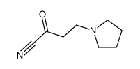 1-Pyrrolidinebutanenitrile,alpha-oxo-(9CI) structure