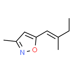 Isoxazole, 3-methyl-5-[(1E)-2-methyl-1-butenyl]- (9CI)结构式