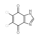 5,6-dichloro-1H-benzoimidazole-4,7-dione structure