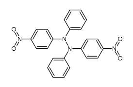 N,N'-bis-(4-nitro-phenyl)-N,N'-diphenyl-hydrazine结构式