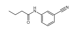 3-butyrylamino-benzonitrile Structure