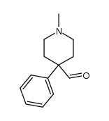 1-methyl-4-phenyl-piperidine-4-carbaldehyde结构式