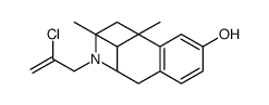 3-chlorallyl-2'-hydroxy-5,9-dimethyl-6,7-benzomorphan结构式