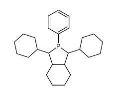 1,3-dicyclohexyl-2-phenyl-1,3,3a,4,5,6,7,7a-octahydroisophosphindole结构式