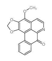 8H-Benzo[g]-1,3-benzodioxolo[6,5,4-de]quinolin-8-one,4-methoxy- Structure