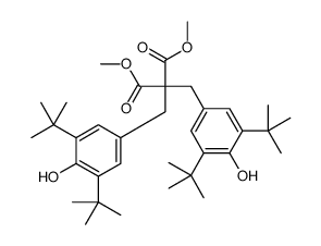 dimethyl bis[[3,5-bis(1,1-dimethylethyl)-4-hydroxyphenyl]methyl]malonate Structure