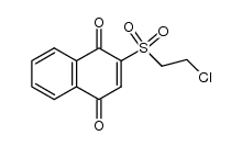 2-((2-chloroethyl)sulfonyl)naphthalene-1,4-dione Structure