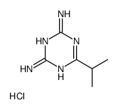 6-propan-2-yl-1,3,5-triazine-2,4-diamine,hydrochloride Structure