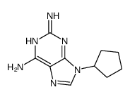 9-cyclopentylpurine-2,6-diamine结构式