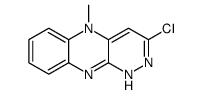 3-chloro-5-methyl-10H-pyridazino[3,4-b]quinoxaline结构式