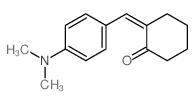 2-[[4-(dimethylamino)phenyl]methylidene]cyclohexan-1-one Structure