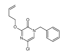 1-benzyl-3-but-3-enoxy-5-chloropyrazin-2-one结构式