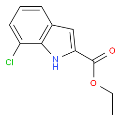 Ethyl 7-chloro-1H-indole-2-carboxylate Structure