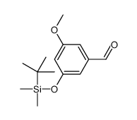 3-[tert-butyl(dimethyl)silyl]oxy-5-methoxybenzaldehyde结构式