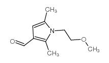 1-(2-甲氧基乙基)-2,5-二甲基-1H-吡咯-3-甲醛结构式