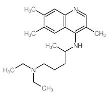 1,4-Pentanediamine,N1,N1-diethyl-N4-(3,6,7-trimethyl-4-quinolinyl)- Structure