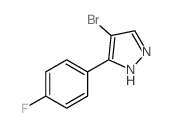 4-BROMO-5-(4-FLUOROPHENYL)-1H-PYRAZOLE Structure