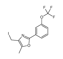4-(iodomethyl)-5-methyl-2-[3-(trifluoromethoxy)phenyl]-1,3-oxazole结构式