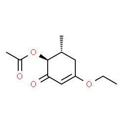 2-Cyclohexen-1-one,6-(acetyloxy)-3-ethoxy-5-methyl-,(5R,6S)-rel-(9CI) picture