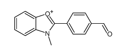 4-(3-methyl-1,3-benzoxazol-3-ium-2-yl)benzaldehyde结构式