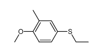 4-(Ethylthio)-1-methoxy-2-methylbenzene结构式
