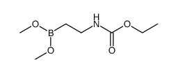 ethyl (2-(dimethoxyboranyl)ethyl)carbamate结构式