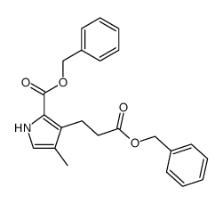 benzyl 3-(3-(benzyloxy)-3-oxopropyl)-4-methyl-1H-pyrrole-2-carboxylate结构式