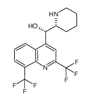 (−)-(11S,2'R)-erythro-mefloquine Structure
