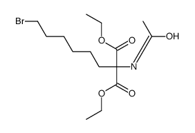 diethyl 2-acetamido-2-(6-bromohexyl)propanedioate结构式