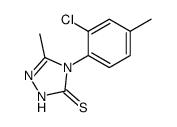 4-(2-chloro-4-methyl-phenyl)-5-methyl-2,4-dihydro-[1,2,4]triazole-3-thione Structure