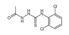1-acetyl-4-(2,6-dichlorophenyl)-3-thiosemicarbazide结构式